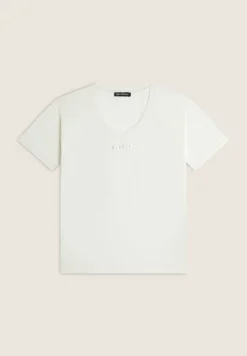Freddy T-shirt corta in modal elasticizzato con scollo a V-Donna T-shirts