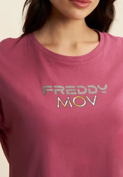 Freddy T-shirt Cropped con Spacchi Laterali-Donna T-shirts
