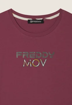 Freddy T-shirt Cropped con Spacchi Laterali-Donna T-shirts