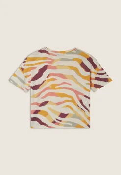Freddy T-shirt Cropped Fantasia Zebrata-Donna T-shirts