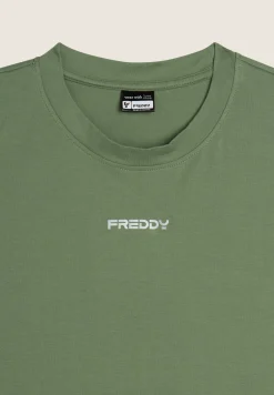 Freddy T-shirt Cropped in Jersey Elasticizzato-Donna T-shirts