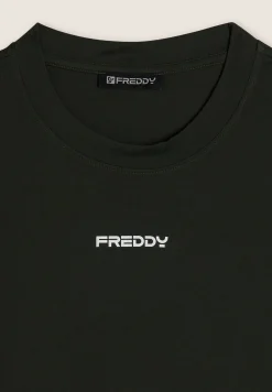 Freddy T-shirt Cropped in Jersey Elasticizzato-Donna T-shirts