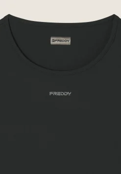 Freddy T-shirt cropped in tessuto tecnico-Donna Pilates|Fitness