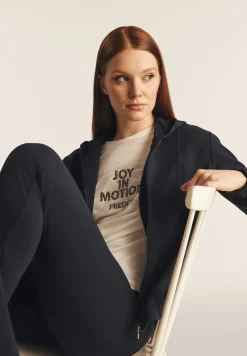 Freddy T-shirt cropped senza maniche in jersey viscosa con grafica-Donna T-shirts