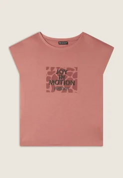 Freddy T-shirt cropped senza maniche in jersey viscosa con grafica-Donna T-shirts