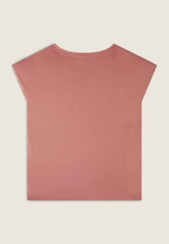 Freddy T-shirt cropped senza maniche in jersey viscosa con grafica-Donna T-shirts