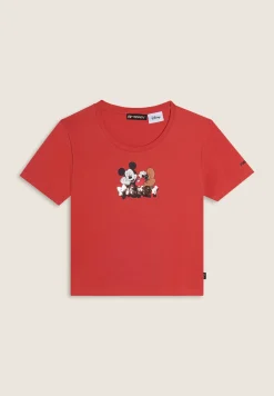 Freddy T-shirt cropped slim fit Mickey Mouse-Donna T-shirts