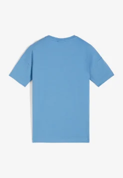 Freddy T-shirt da bambina in cotone elasticizzato con logo argento- T-shirts