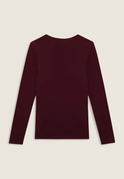 Freddy T-shirt da donna a manica lunga con fondo stondato-Donna Pilates|Ginnastica