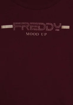Freddy T-shirt da donna a manica lunga con fondo stondato-Donna Pilates|Ginnastica