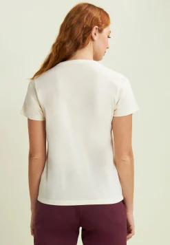 Freddy T-shirt da donna comfort con stampa dorata-Donna Pilates|Ginnastica