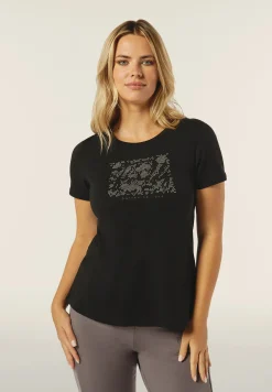 Freddy T-shirt donna comfort fit con grafica composta da strass-Donna T-shirts
