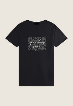 Freddy T-shirt donna comfort fit con grafica composta da strass-Donna T-shirts