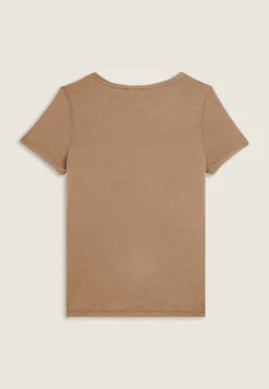 Freddy T-shirt donna con grafica in strass e logo sul fondo-Donna T-shirts