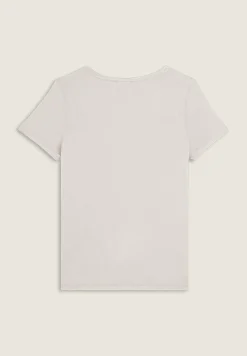 Freddy T-shirt donna con grafica in strass e logo sul fondo-Donna T-shirts
