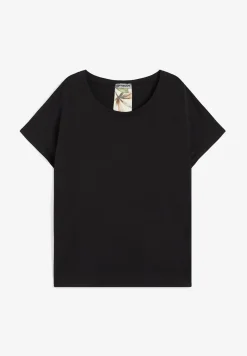 Freddy T-shirt donna con inserto posteriore stampa tropical-Donna T-shirts