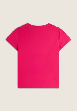 Freddy T-shirt donna girocollo in jersey con piccola stampa-Donna Fitness|T-shirts