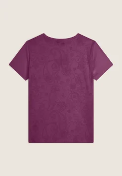 Freddy T-shirt donna in jersey con retro fantasia paisley-Donna Ginnastica|T-shirts