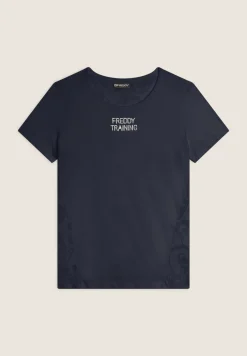 Freddy T-shirt donna in jersey con retro fantasia paisley-Donna Ginnastica|T-shirts