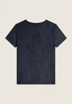 Freddy T-shirt donna in jersey con retro fantasia paisley-Donna Ginnastica|T-shirts