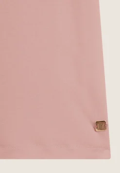 Freddy T-shirt donna in jersey di viscosa con stampa oro rosa-Donna T-shirts