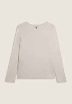 Freddy T-shirt donna manica lunga con logo strass-Donna T-shirts