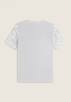 Freddy T-shirt donna regular fit con dettagli floreali-Donna Pilates|Ginnastica