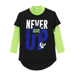 Freddy T-shirt effetto 2 in 1 con maxi stampa- T-shirts
