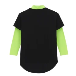 Freddy T-shirt effetto 2 in 1 con maxi stampa- T-shirts