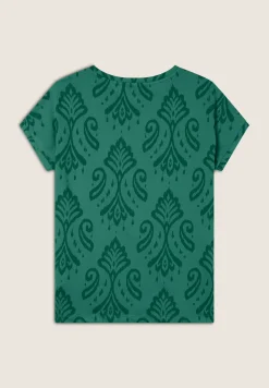 Freddy T-shirt floreale in jersey con maniche a kimono-Donna Pilates|Ginnastica