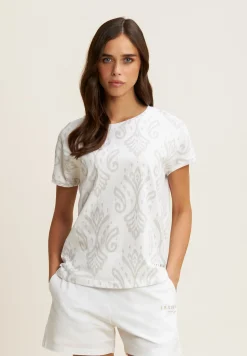 Freddy T-shirt floreale in jersey con maniche a kimono-Donna Pilates|Ginnastica