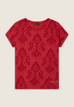 Freddy T-shirt floreale in jersey con maniche a kimono-Donna Pilates|Ginnastica