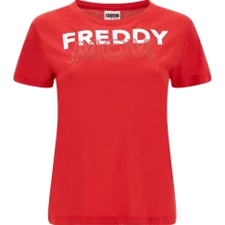 Freddy T-shirt MOV. a maniche corte in jersey modal-Donna Fitness|T-shirts