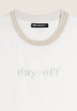 Freddy T-shirt girocollo donna slim fit in jersey elasticizzato-Donna T-shirts