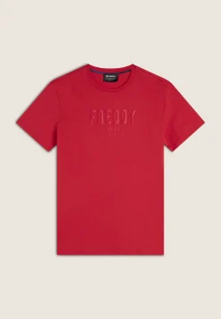 Freddy T-shirt in Cotone con Stampa frontale in tono colore-Uomo T-shirts E Polo