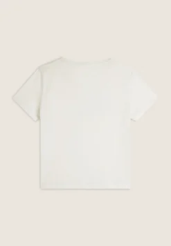 Freddy T-shirt in cotone Supima con logo maculato bicolore-Donna T-shirts