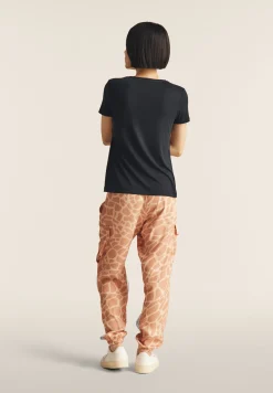 Freddy T-shirt in jersey di viscosa con dettagli color rame-Donna T-shirts