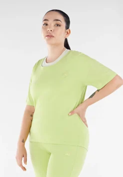 Freddy T-shirt in jersey leggero con patch fenicottero in tono-Donna T-shirts