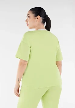 Freddy T-shirt in jersey leggero con patch fenicottero in tono-Donna T-shirts