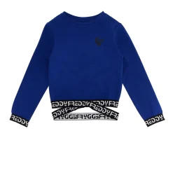 Freddy T-shirt manica lunga fondo con elastico jaquard logato- Felpe