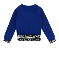 Freddy T-shirt manica lunga fondo con elastico jaquard logato- Felpe