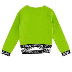 Freddy T-shirt manica lunga fondo con elastico jaquard logato- Felpe