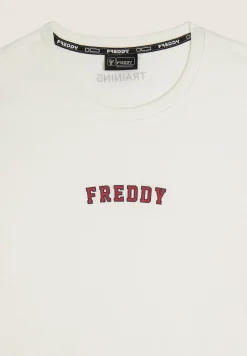 Freddy T-shirt Manica Lunga in Cotone con Logo-Uomo T-shirts E Polo