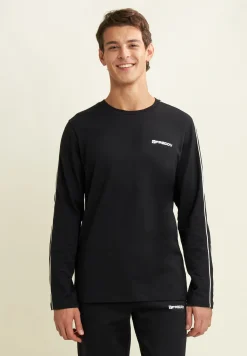Freddy T-shirt manica lunga in jersey con cuciture a contrasto-Uomo T-shirts E Polo
