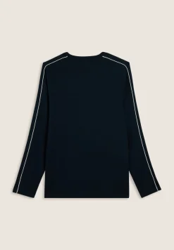 Freddy T-shirt manica lunga in jersey con cuciture a contrasto-Uomo T-shirts E Polo