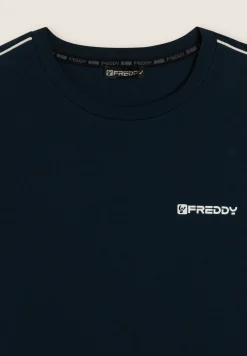 Freddy T-shirt manica lunga in jersey con cuciture a contrasto-Uomo T-shirts E Polo