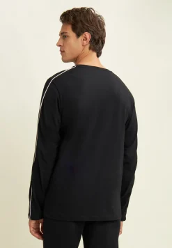Freddy T-shirt manica lunga in jersey con cuciture a contrasto-Uomo T-shirts E Polo