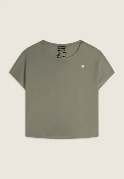 Freddy T-shirt maniche a kimono con stampa fantasia sul retro-Donna T-shirts
