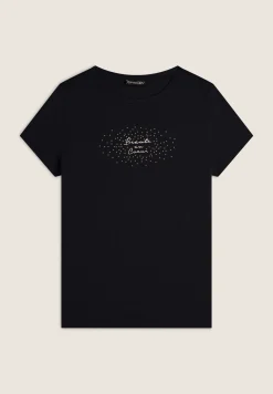 Freddy T-shirt regular con grafica oro chiaro-Donna T-shirts