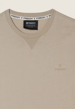 Freddy T-shirt Regular con Scollo girocollo e logo in tono colore-Uomo T-shirts E Polo